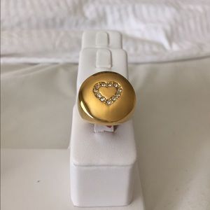 Heart Austrian crystal ring